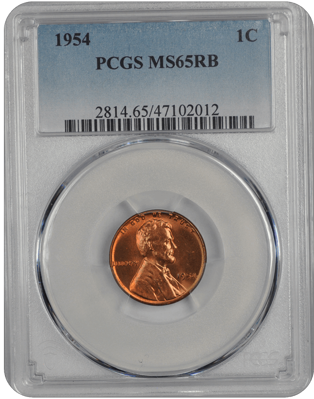 1954 Lincoln PCGS RB 65 