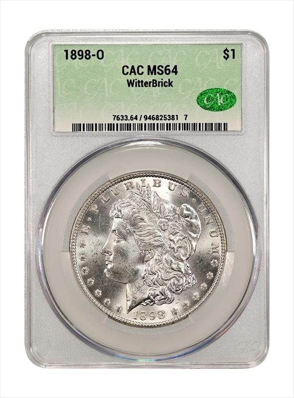 1898-O $1 CACG MS 64 WitterBrick