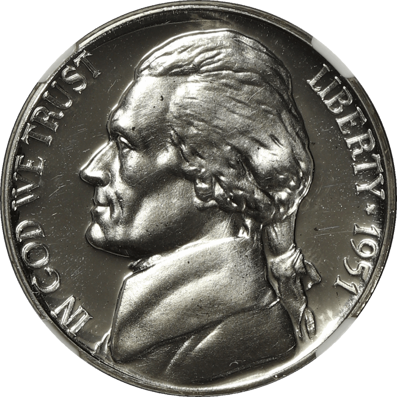 1951 Jefferson Nickel 5c, NGC PF 66 CAMEO - Nice Coin