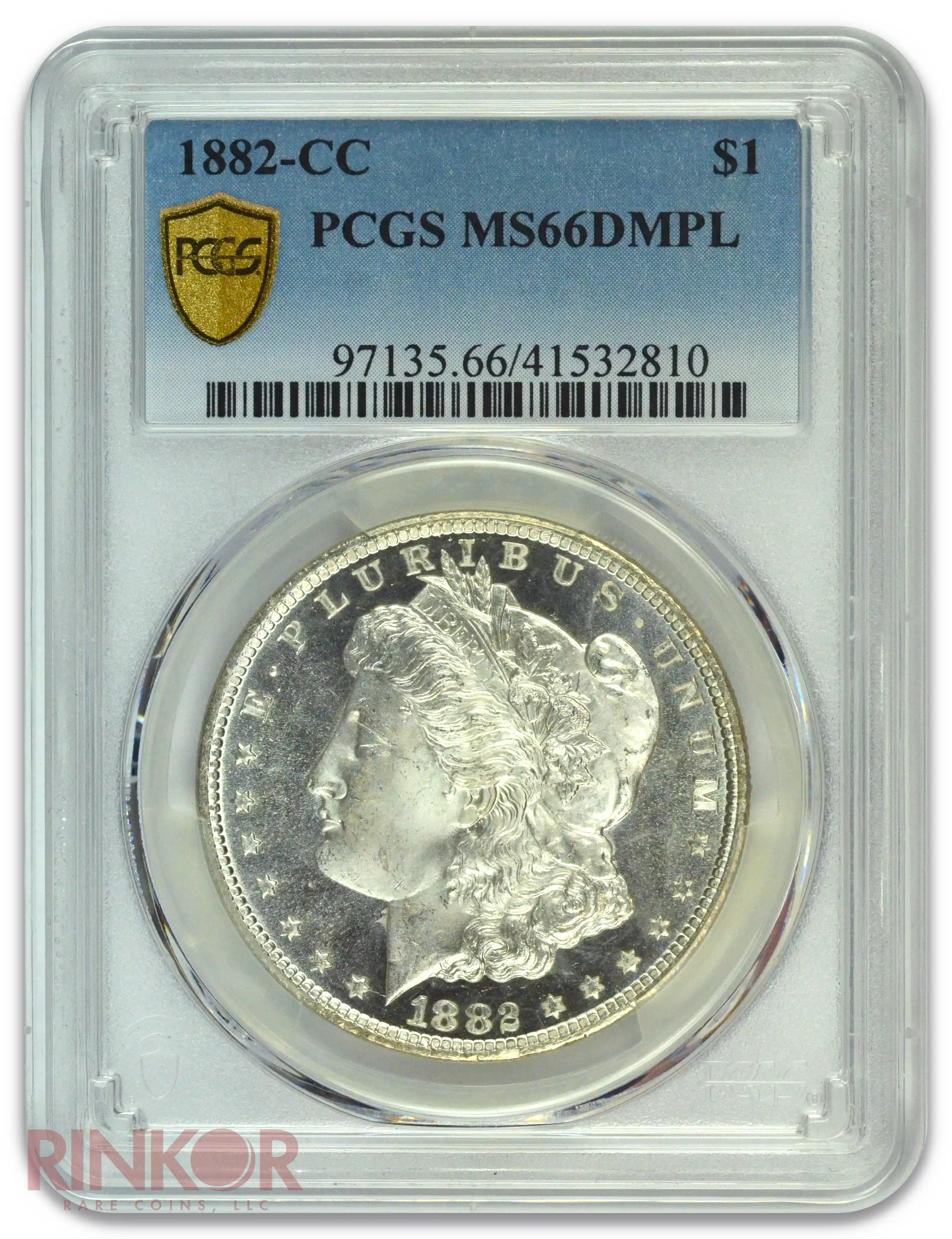 1882-CC $1 Morgan Dollar PCGS MS 66 DMPL
