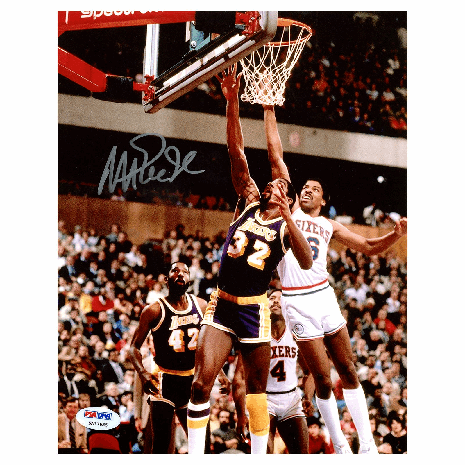 Magic Johnson Signed 8x10 Photo PSA Authentic 