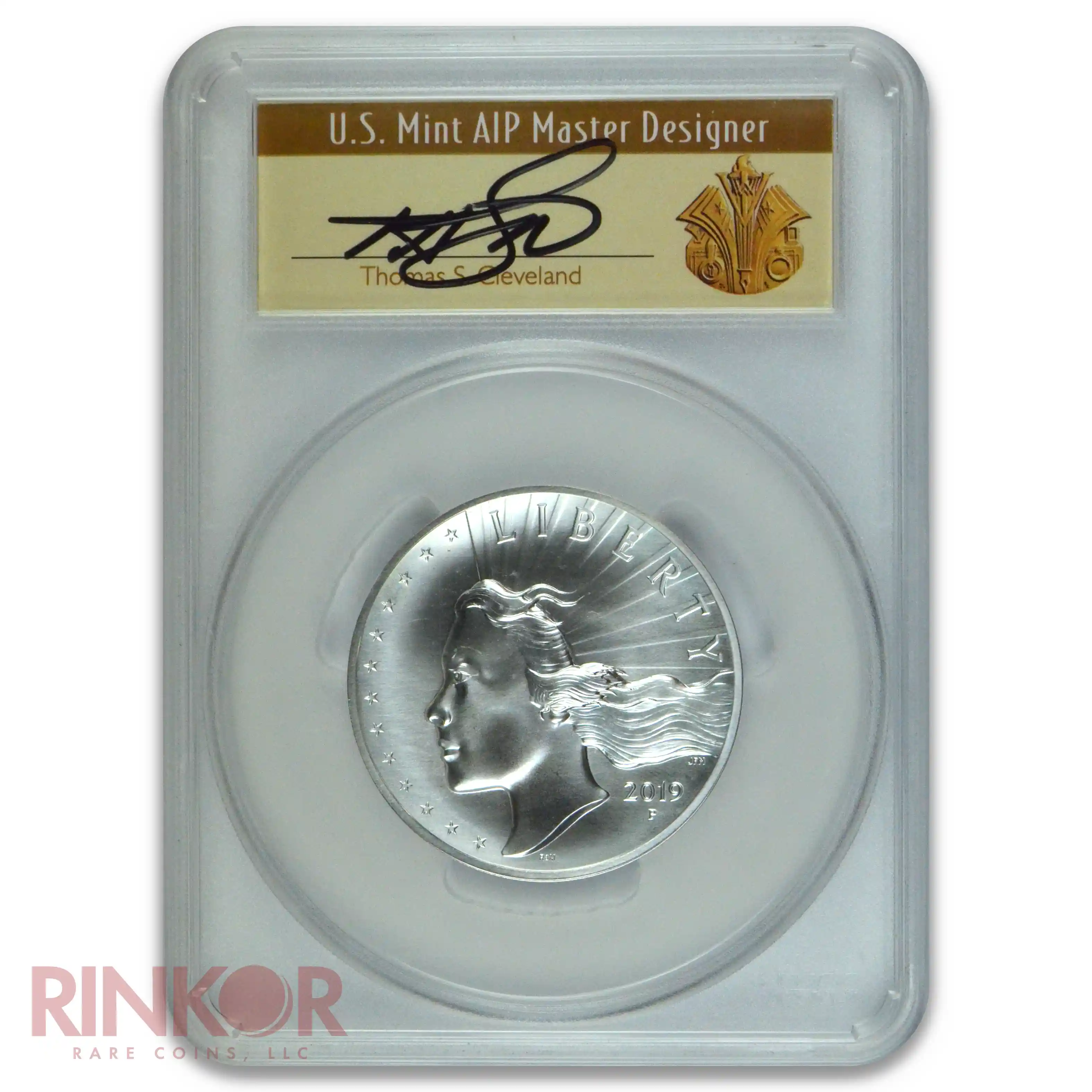 2019-P High Relief Matte 2.5oz Silver US Mint Medal First Day of Issue PCGS SP 70