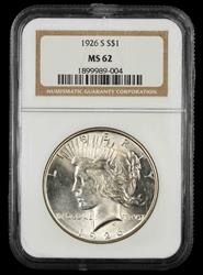 1926 S $1 NGC MS 62