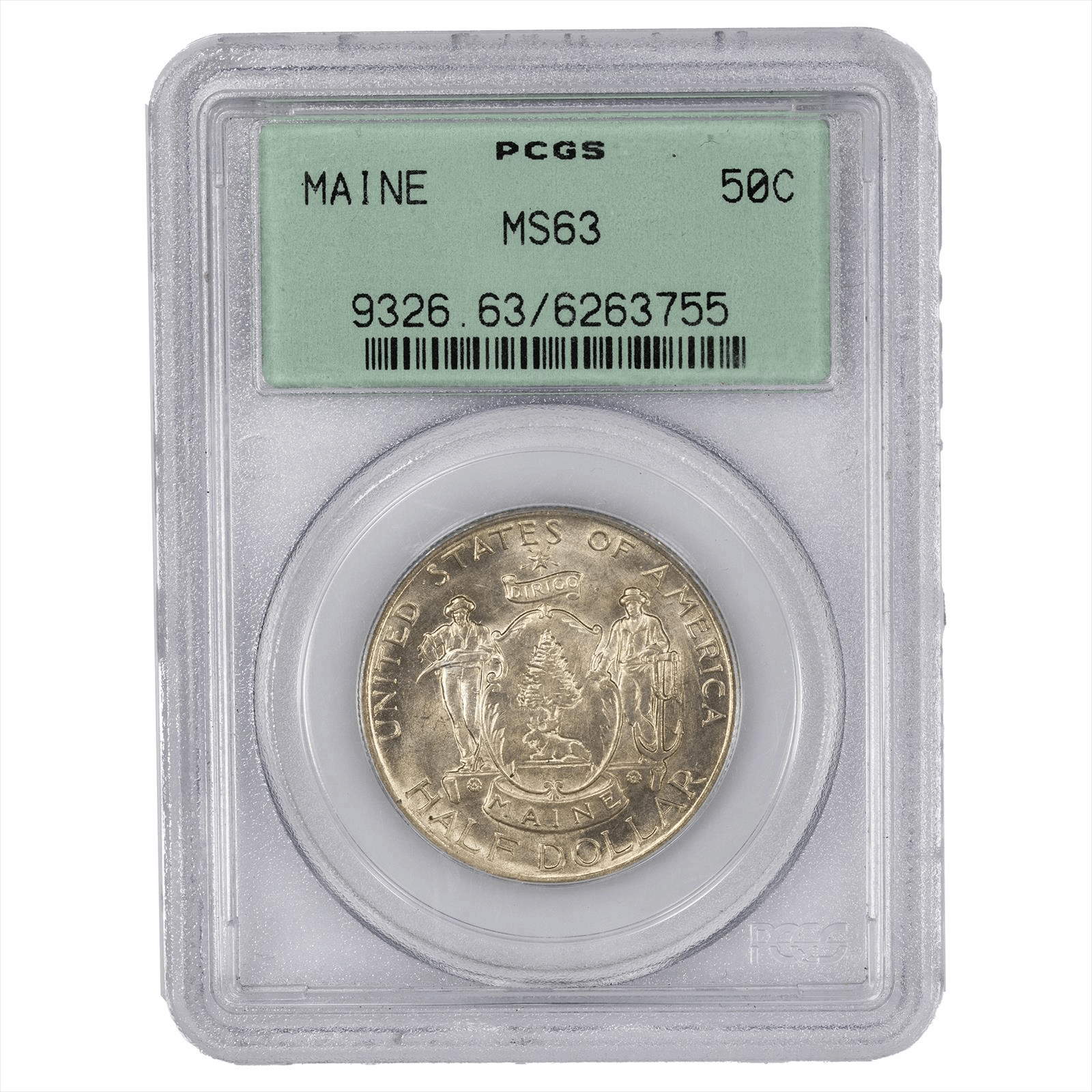 1920 Maine Commemorative Half Dollar 50C PCGS MS 63