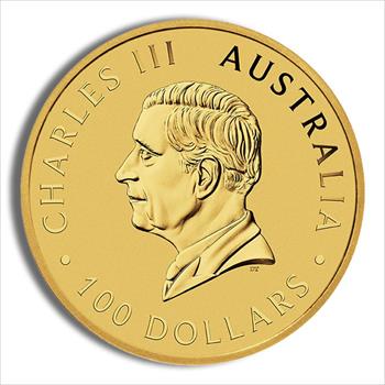 2024 1 oz Australian Kangaroo Gold Coin other side