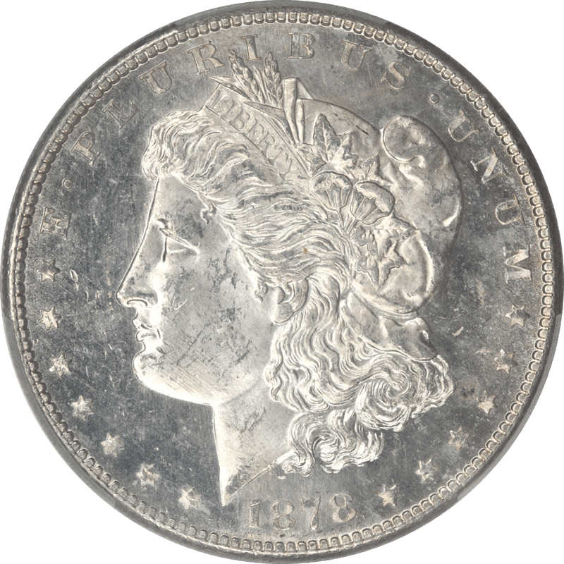 1878-S Morgan Silver Dollar $1 PCGS MS64 - Nice Lustrous Coin