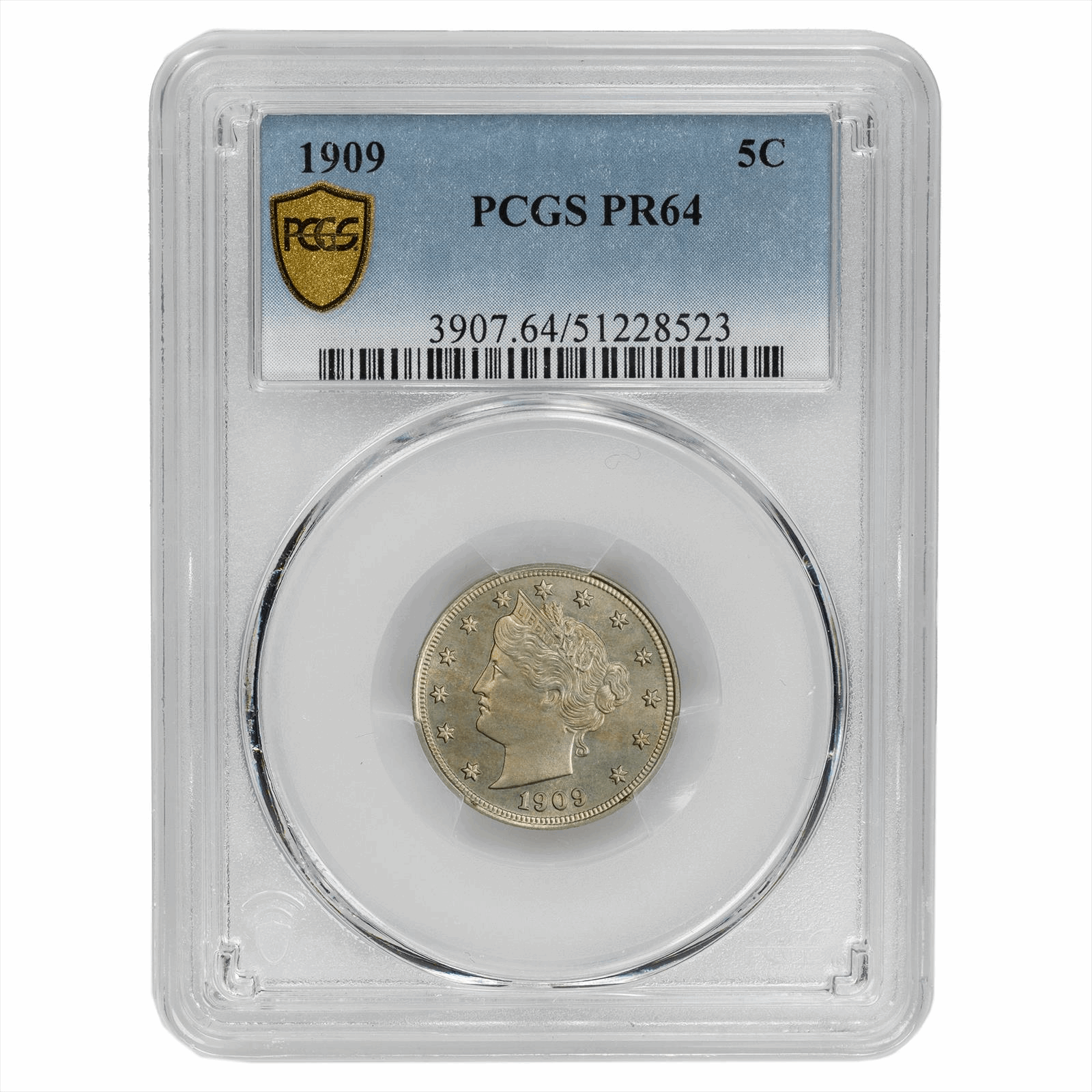 1909 Liberty Nickel PCGS PR 64 