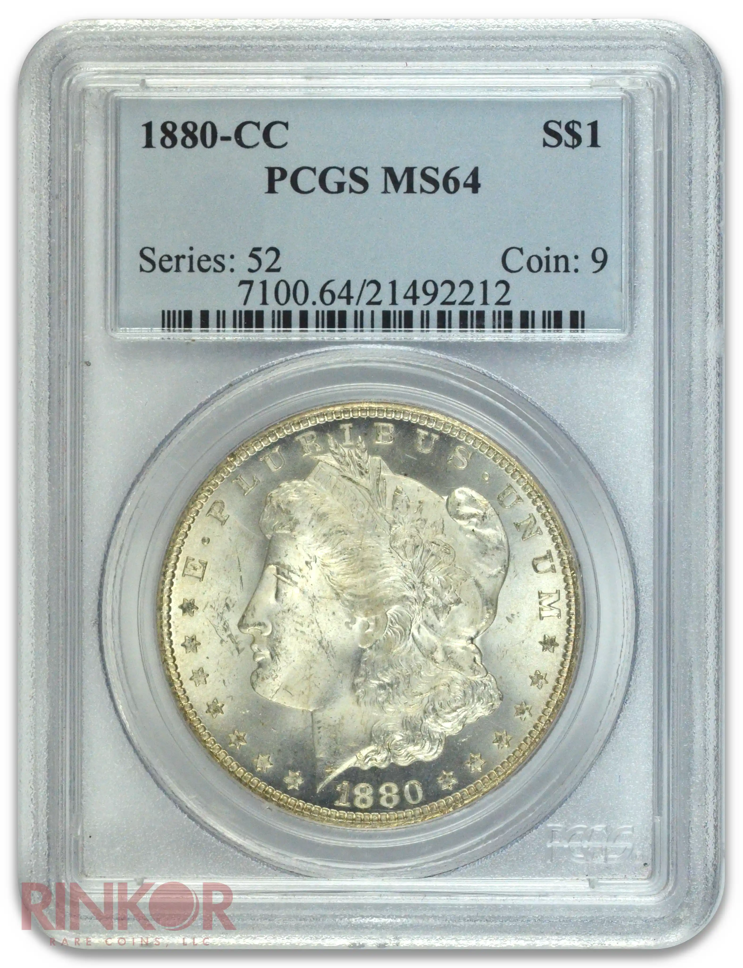 1880-CC $1 Morgan Dollar PCGS MS 64 