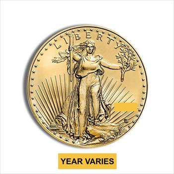 1/2 oz Gold Eagle - BU (Year Varies) 