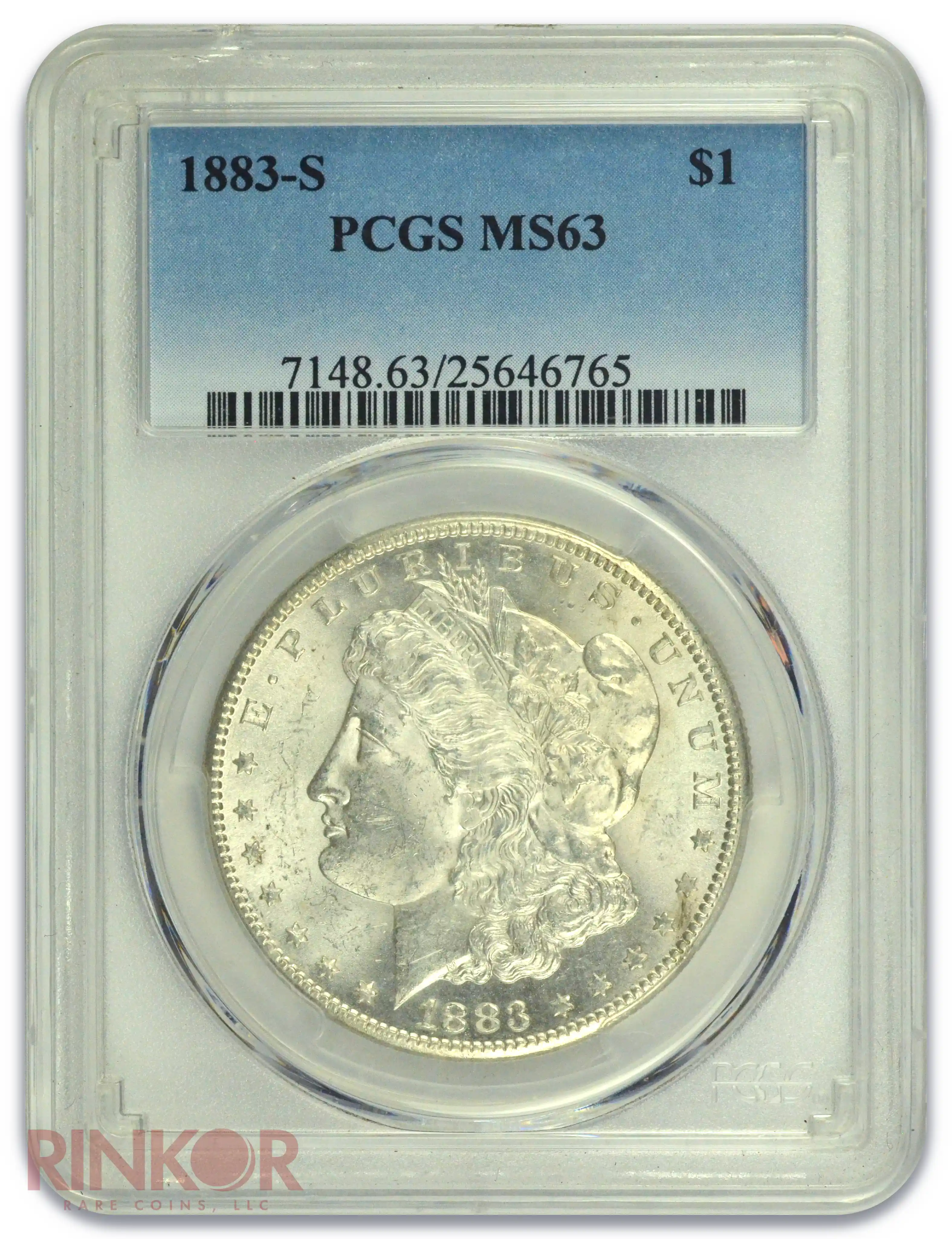 1883-S $1 Morgan Dollar PCGS MS 63