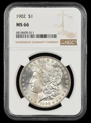 1902 $1 NGC MS 66