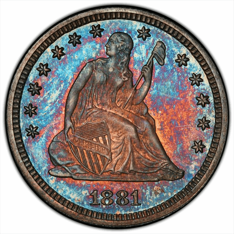 1881 25C PCGS PR 66 CAC