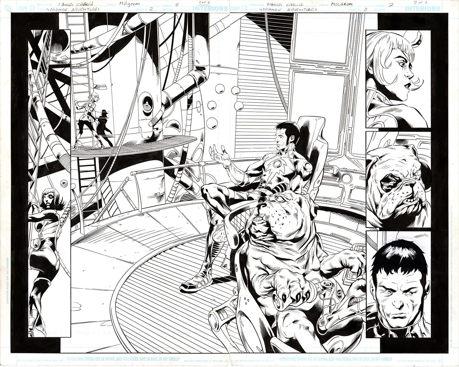 Strange Adventures #2 Page 6 & 7 Artist:  Manuel Garcia (Penciller) ,  Al Milgrom (Inker) Media Type: Pen and Ink Art Type: Double Page Splash 