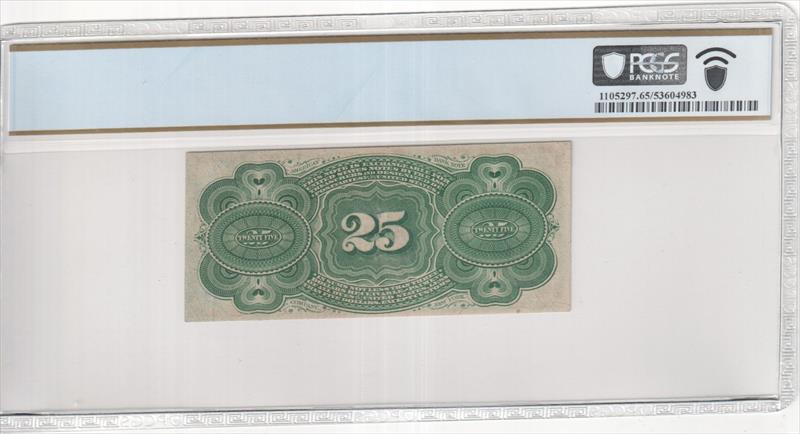 Fr. 1303 25C Fourth Issue PCGS 65 PPQ