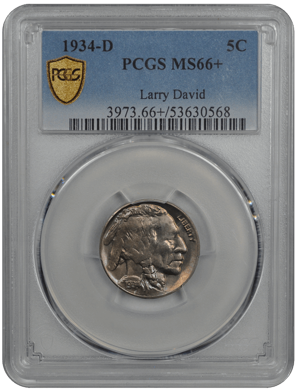 1934-D Buffalo PCGS MS 66+