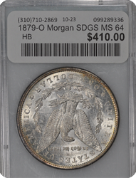 1879-O Morgan SDGS MS 64 MS64