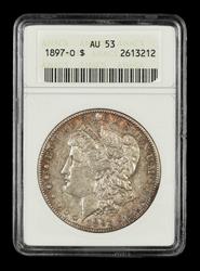 1897 O $1 ANACS AU53