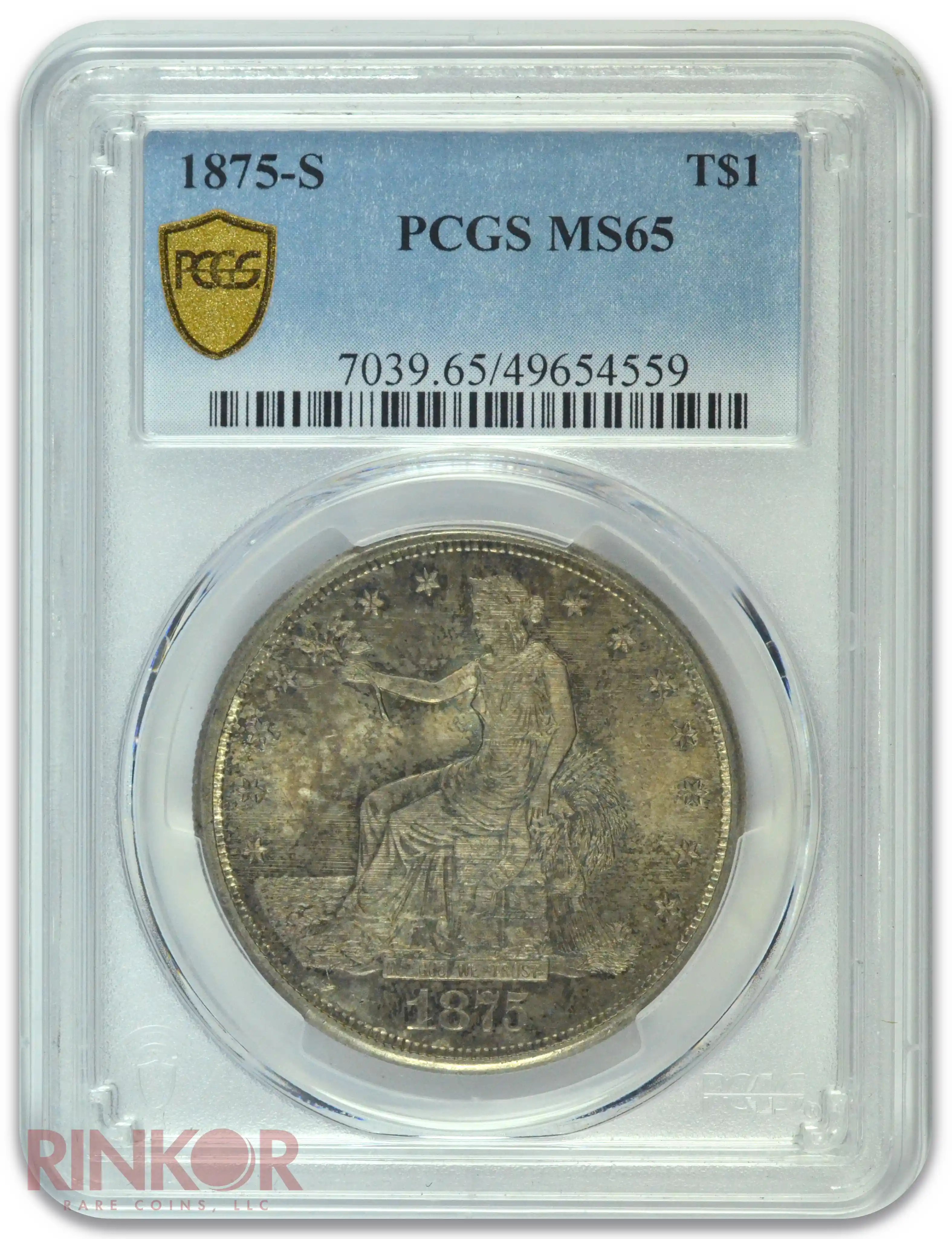 1875-S $1 Trade Dollar PCGS MS 65