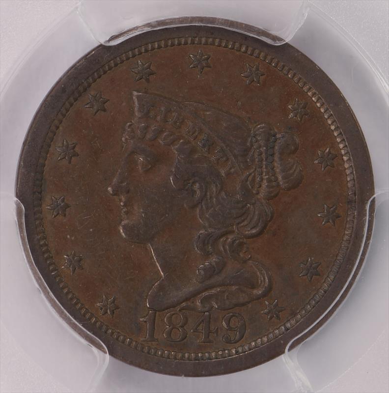 1849 1/2c PCGS - Witter Coin