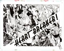 Birds of Prey #34 Page 2 & 3 Artist:  Jackson Guice (Penciller) ,  Jackson Guice (Inker) Media Type: Pen and Ink Art Type: Double Page Splash 