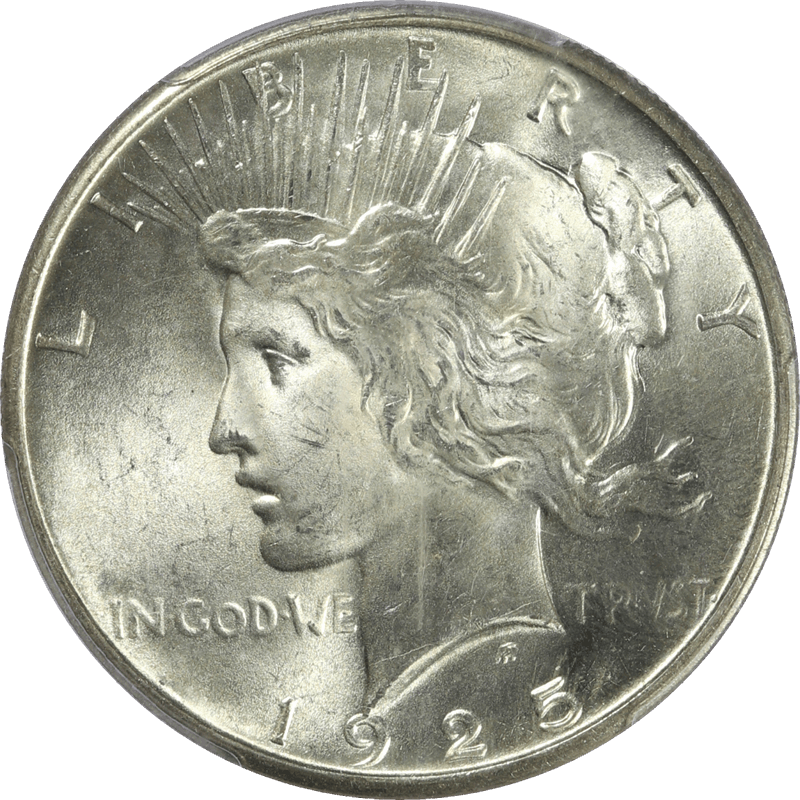 1925 Peace Dollar $1 PCGS MS 66