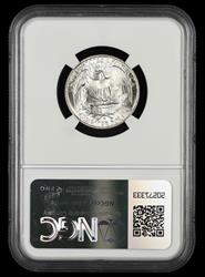 1964 D Washington Quarter Type C Reverse FS-901 NGC MS64 CAC Bill Fivaz Signature Label MS64