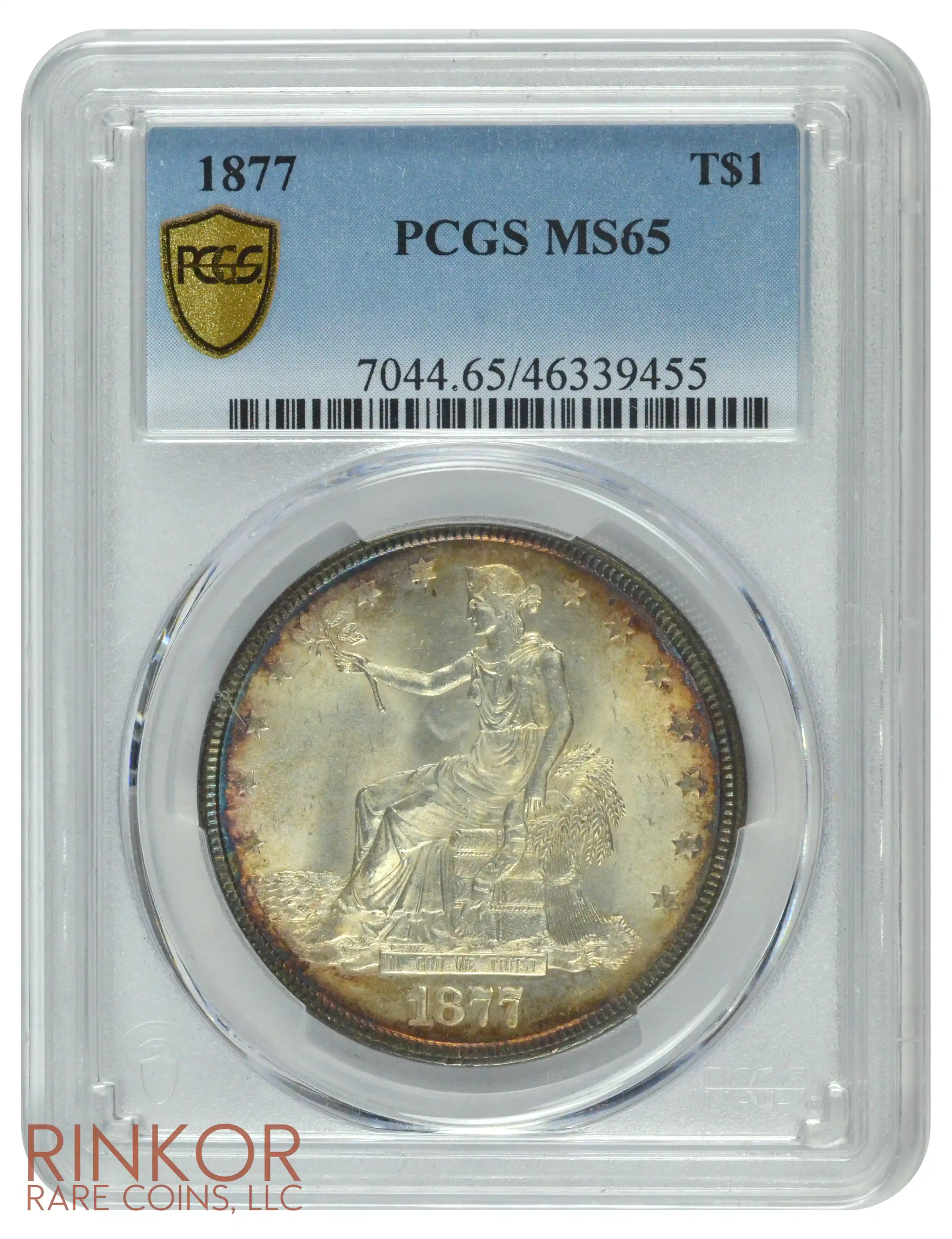 1877 Trade PCGS MS 65