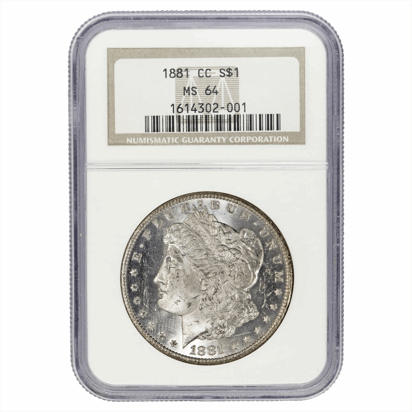 1881-CC Morgan Silver Dollar $1 NGC - U.S. Coins and Jewelry