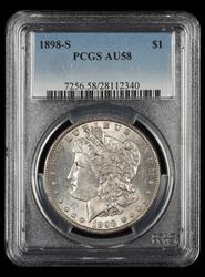1898 S $1 PCGS AU58
