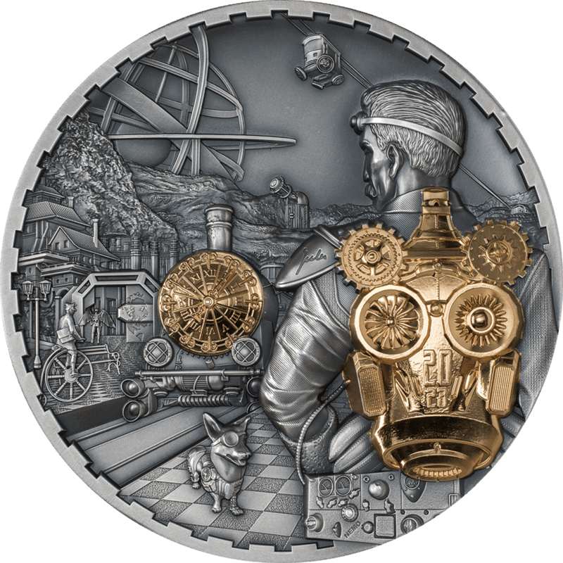 2023 Steampunk Series -Jet Pack 1kg Silver Edition- CIT Specialized Coin