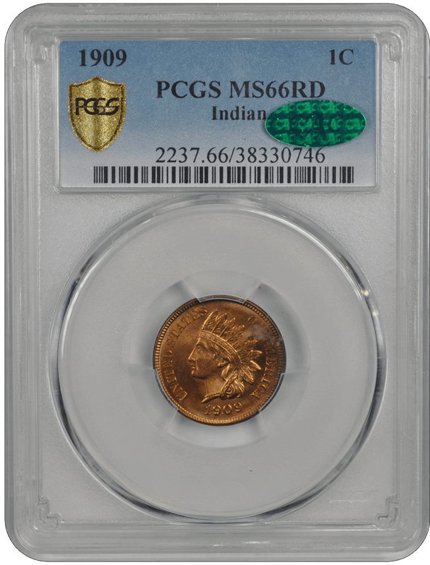 1909  Indian Indian Head PCGS CAC RD 66