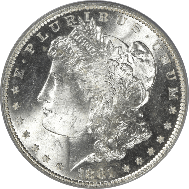 1881-S Morgan Silver Dollar $1 PCGS MS 66 CAC