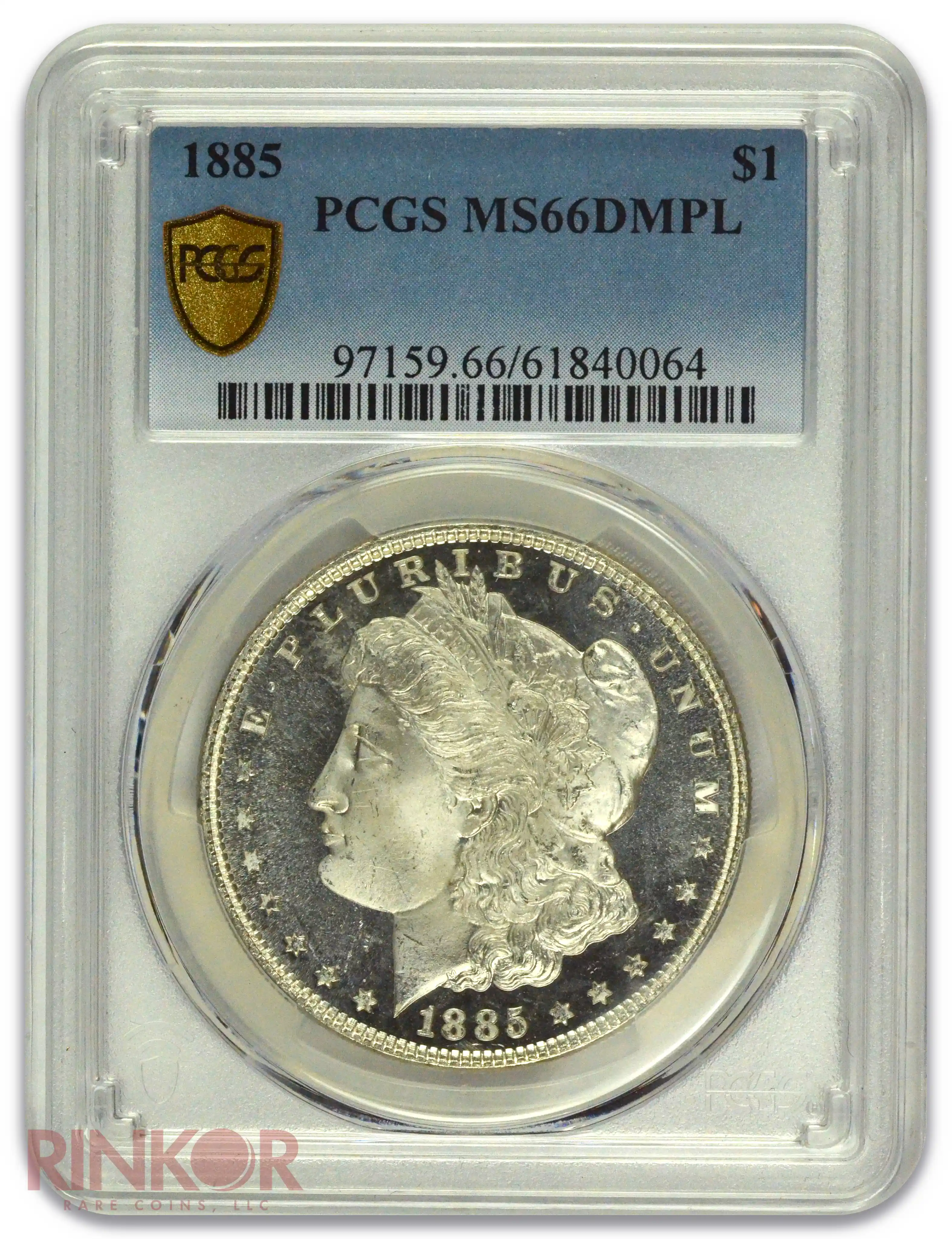 1885 $1 Morgan Dollar PCGS MS 66 DMPL