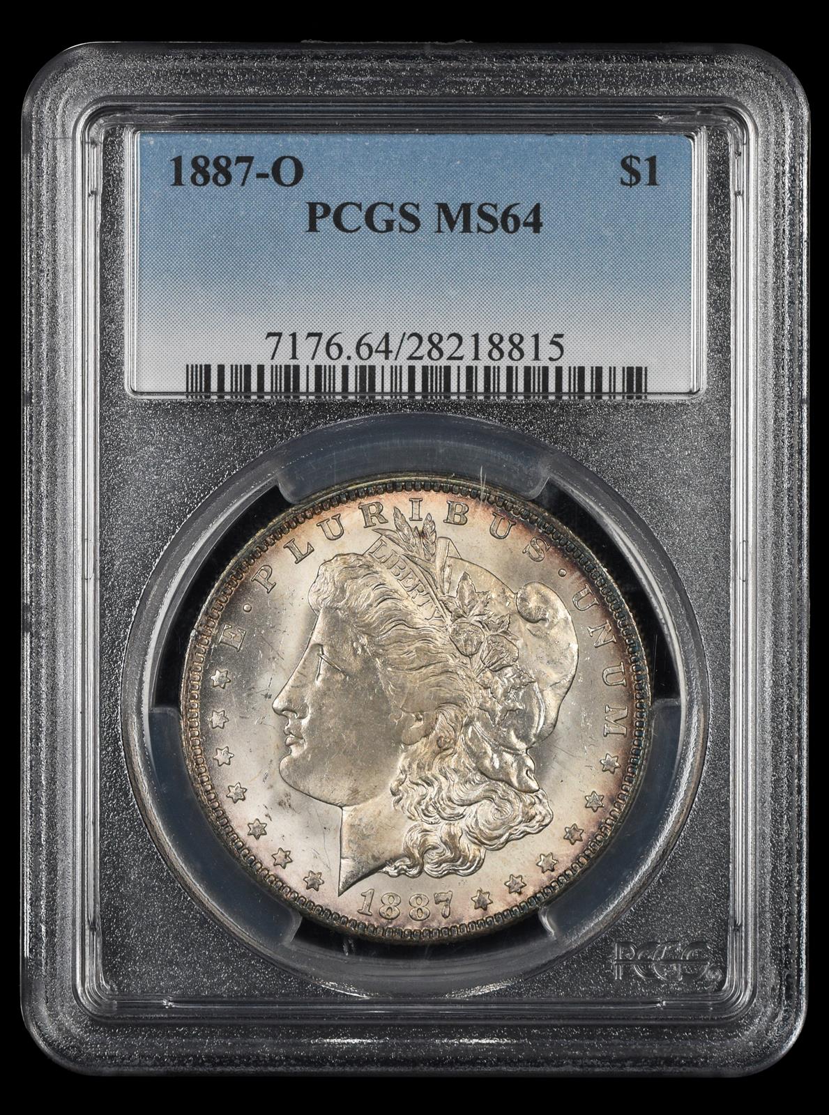 1887-O $1 PCGS MS 64