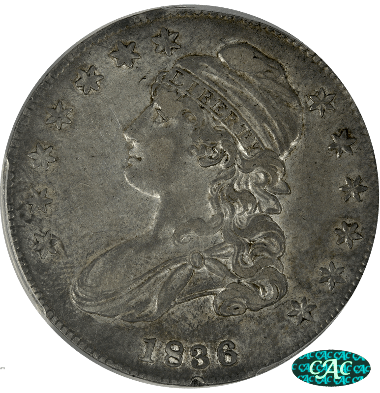 1836 Lettered Edge Capped Bust, Overton 114, PCGS XF-45 CAC - Nice Original Coin