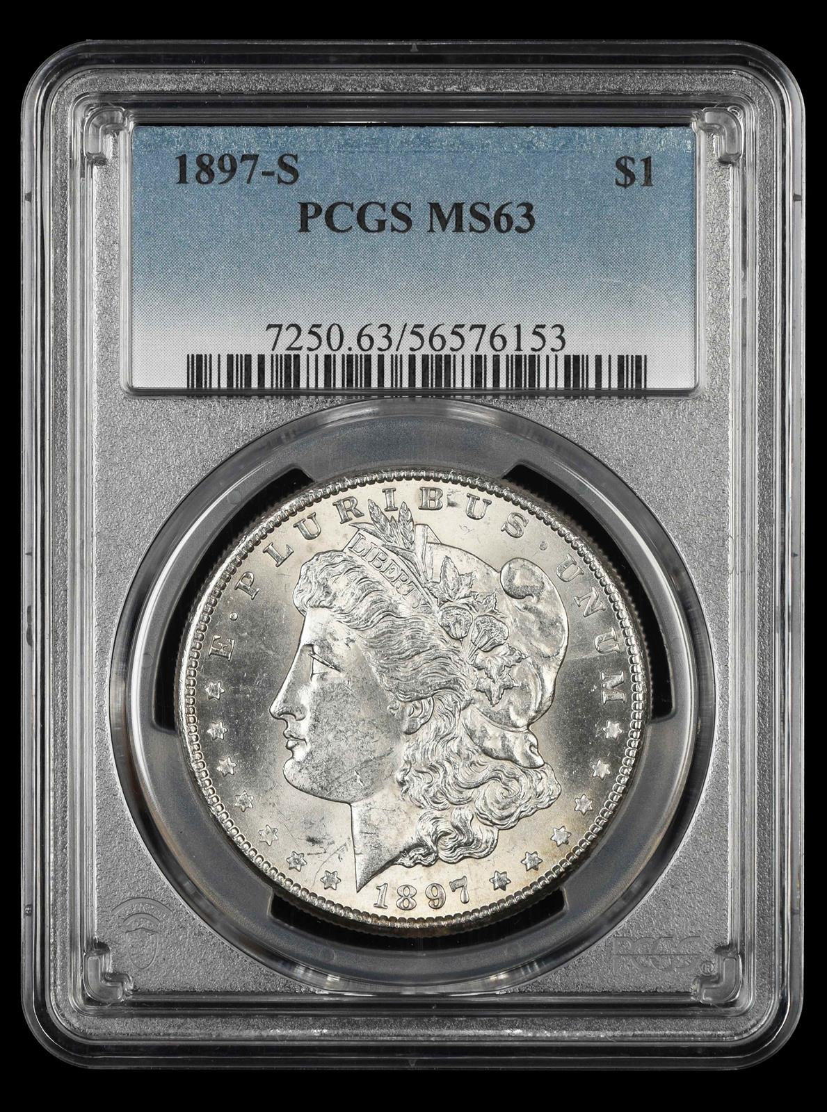 1897 S $1 PCGS MS63