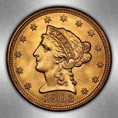 1903 $2.50 CACG MS 66+