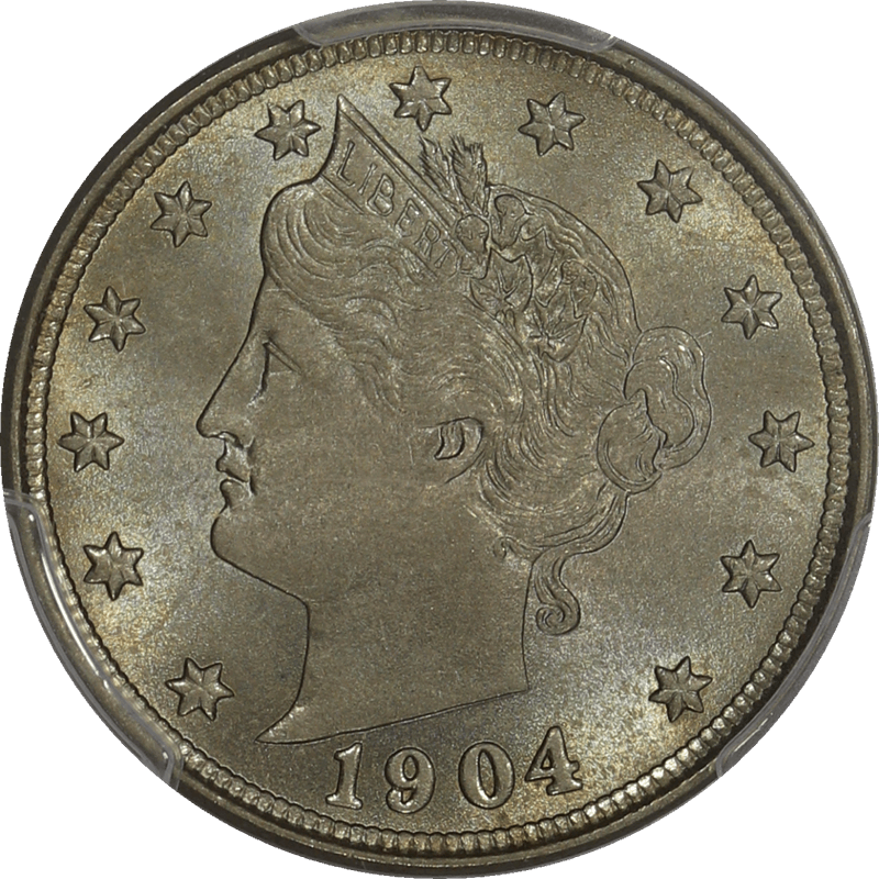 1904 Liberty V Nickel PCGS MS 64 