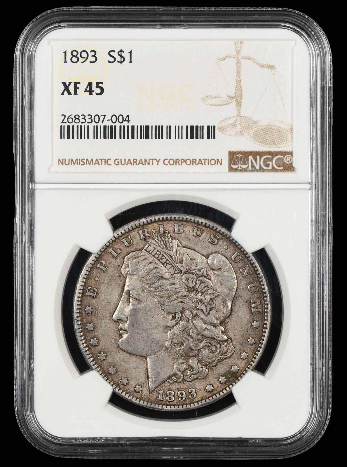 1893 $1 NGC XF-45