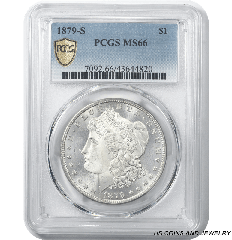 1879-S Morgan Silver Dollar, PCGS MS 66 - Nice Coin