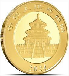 2024 100 Yuan 8gr. Chinese Gold Panda, BU 