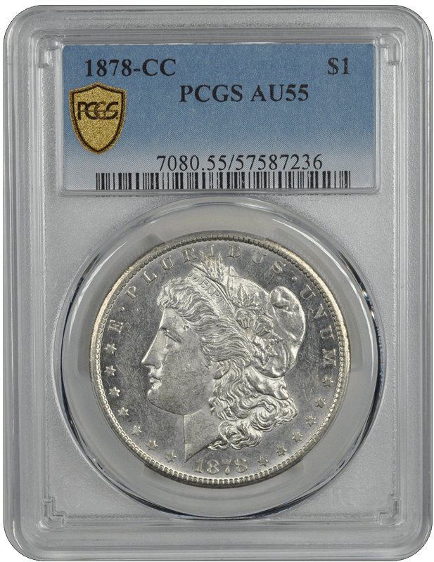 1878-CC Morgan PCGS AU-55