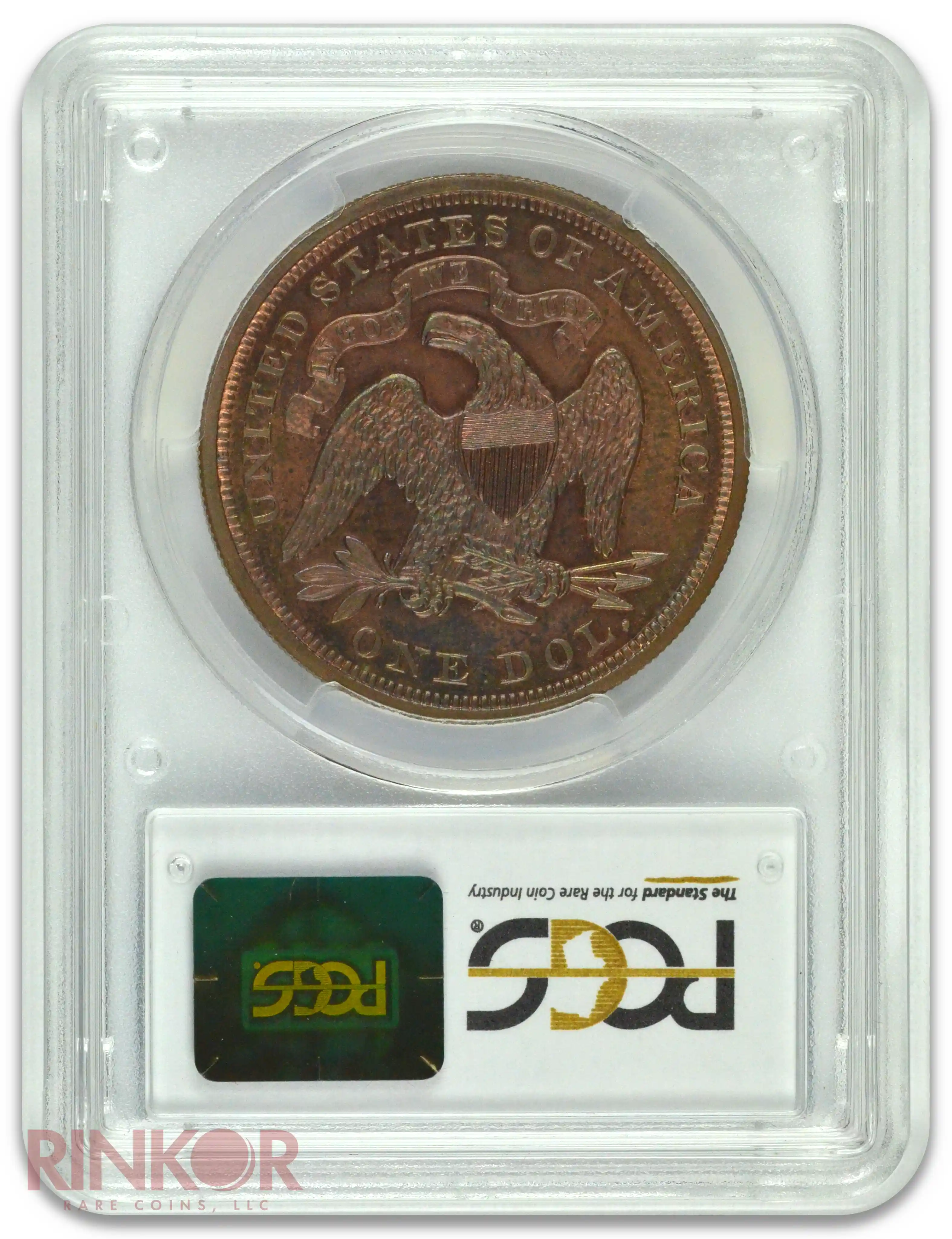 1866 $1 Seated Liberty Pattern J-541 PCGS Reverse