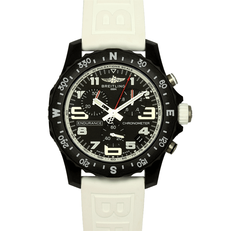 44mm Breitling Endurance with White Band Complete - X82310