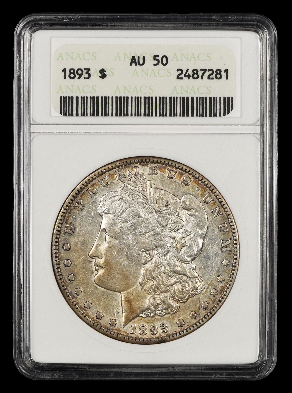 1893 $1 ANACS AU50