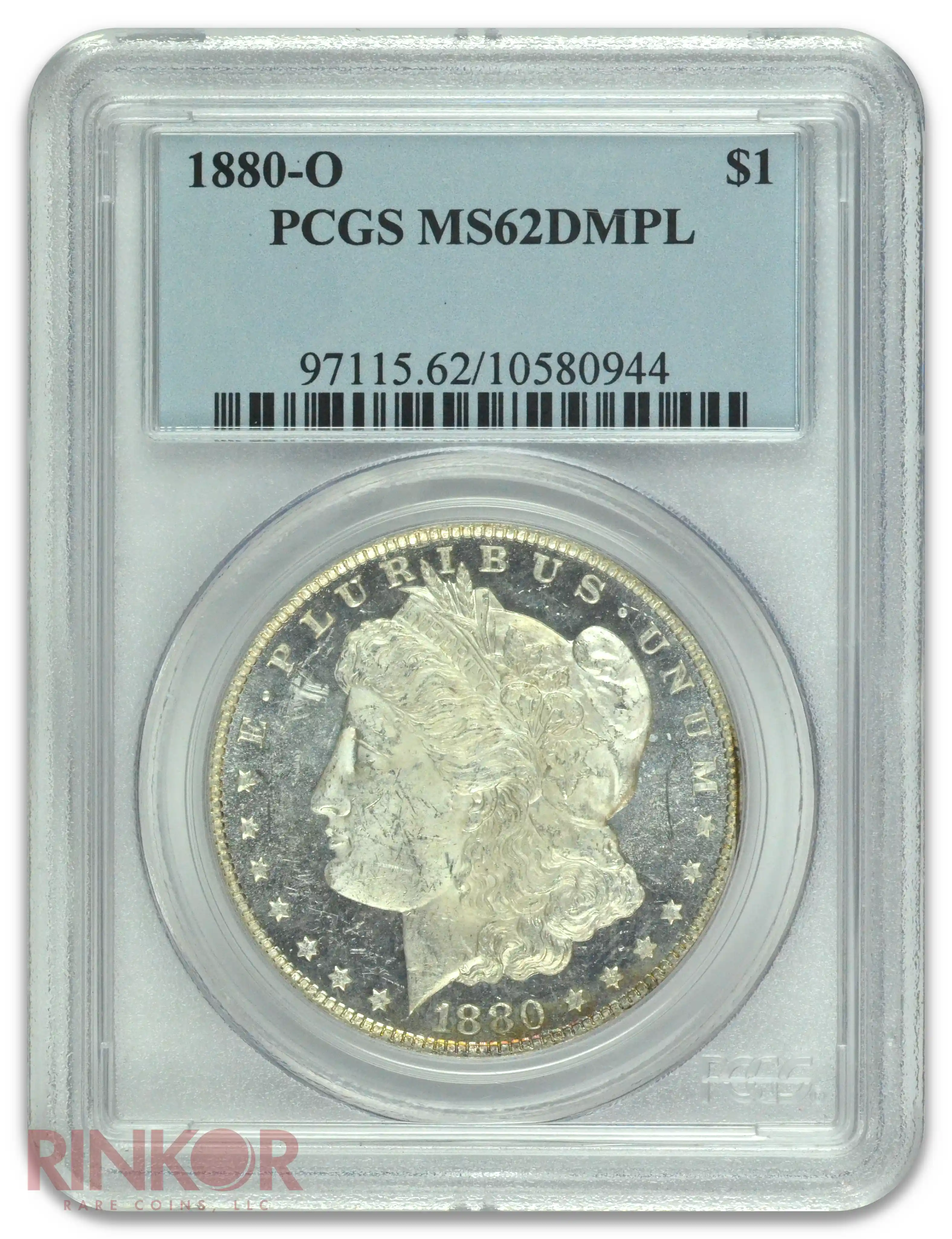 1880-O $1 Morgan Dollar PCGS MS 62 DMPL
