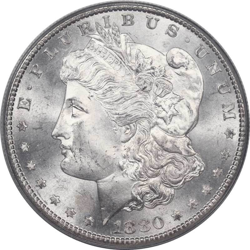 1880-S Morgan Silver Dollar $1 PCGS MS66 Blast White PQ+