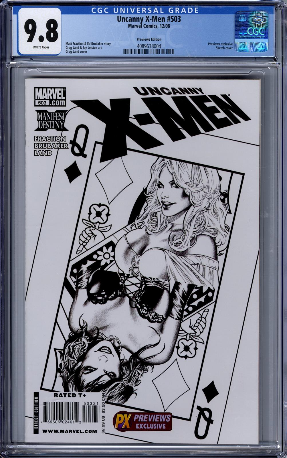 Uncanny X-Men #503 CGC 9.8 (Marvel, 2008) 