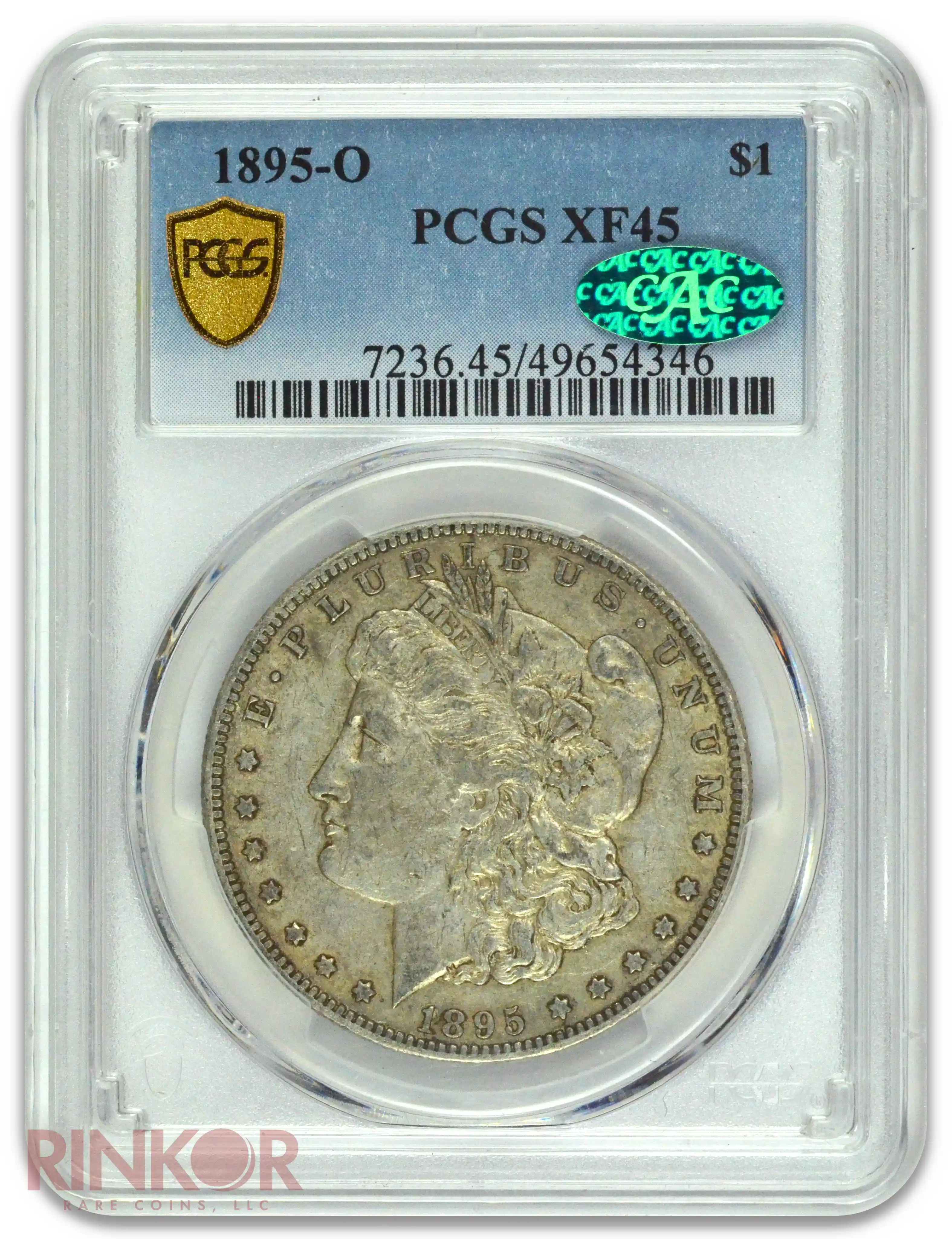 1895-O $1 Morgan Dollar PCGS XF-45 CAC