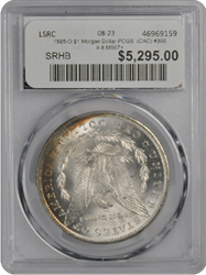 1885-O $1 Morgan Dollar PCGS  (CAC) #3669-8 MS67+
